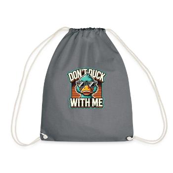 Cool duck, don't duck with me - Drawstring Bag - grey - Front