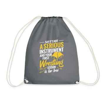 Sagen Sie, Es Ist Kein Ernsthaftes Instrument Und - Turnbeutel - Grau - Vorne