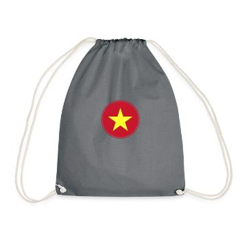 Vietnam Vietnamesische Flagge Vietnamese - Turnbeutel - Grau - Vorne