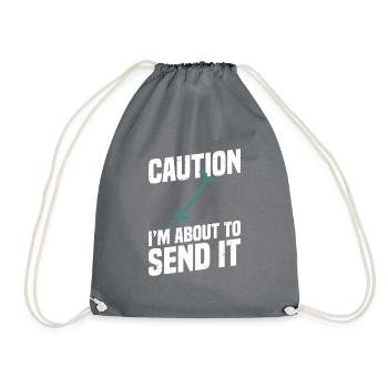 Pogo-stick Attention, I'll send it right away - Drawstring Bag - grey - Front