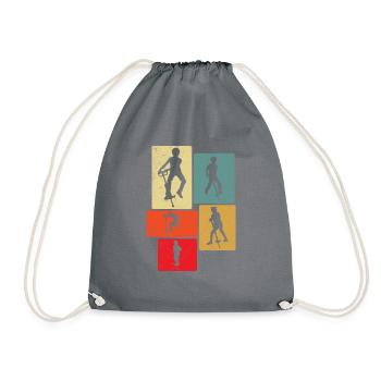 Pogo-stick: Never call it just a - Drawstring Bag - grey - Front