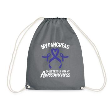 Mon pancréas a pu travailler avec mon - Sac de sport léger - gris - Devant