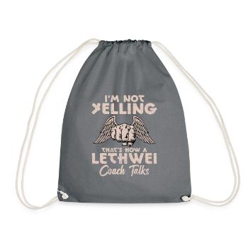 "Je ne crie pas, alors parlez - Sac de sport léger - gris - Devant
