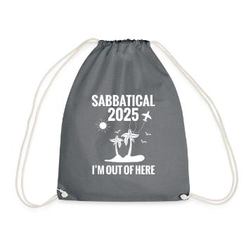 Congé sabbatique 2025 : je sors d’ici - Sac de sport léger - gris - Devant