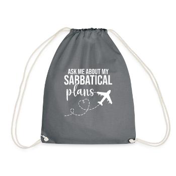 Demandez-moi quels sont mes projets de congé sabbatique - Sac de sport léger - gris - Devant