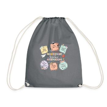 Prof Montessori par laquelle je me lève - Sac de sport léger - gris - Devant