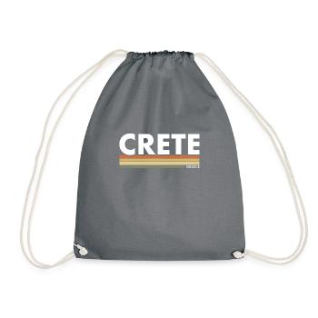 Crete Greece Greek Greek - Drawstring Bag - grey - Front