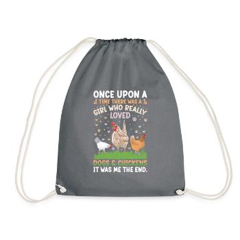 Poulets fermiers Éleveur Poulet Welsumer - Sac de sport léger - gris - Devant