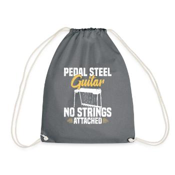 I play pedal steel guitar so you know - Drawstring Bag - grey - Front