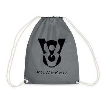 V8 Powered - Drawstring Bag - grey - Front