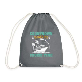Cruise with the family cruise ship - Drawstring Bag - grey - Front