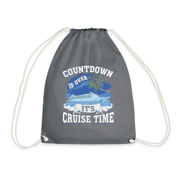 Cruise with the family cruise ship - Drawstring Bag - grey - Front