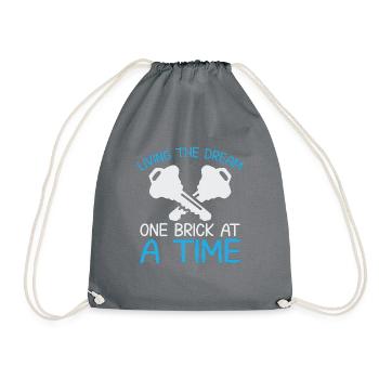 Homeowner Dream House Richtest House Builder - Drawstring Bag - grey - Front