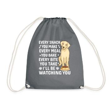 Conception de propriétaire de chien Labrador pour les amoureux des chiens - Sac de sport léger - gris - Devant