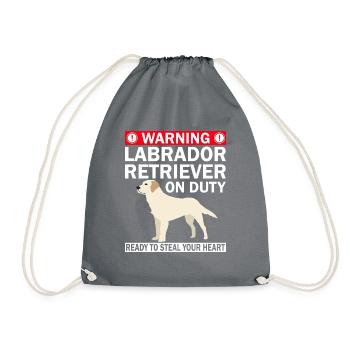 Conception de propriétaire de chien Labrador pour les amoureux des chiens - Sac de sport léger - gris - Devant