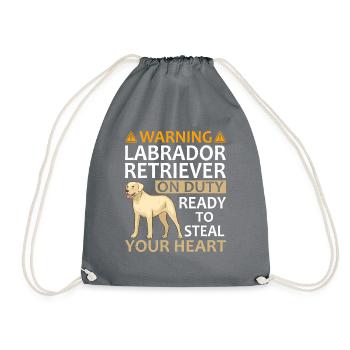 Conception de propriétaire de chien Labrador pour les amoureux des chiens - Sac de sport léger - gris - Devant