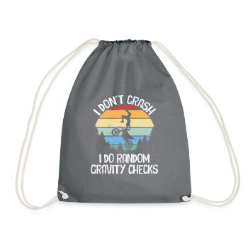 Motorcycle Motorcyclist Men Motorcycle - Drawstring Bag - grey - Front