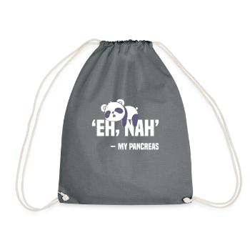 Only losers need a pancreas - Drawstring Bag - grey - Front