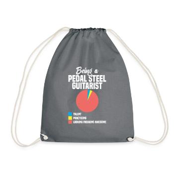 I don't recommend using my pedal steel guitar - Drawstring Bag - grey - Front