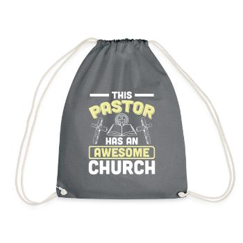 Prêtre Pasteur Don pour les chrétiens - Sac de sport léger - gris - Devant