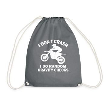 Motorcycle Motorcyclist Men Motorcycle - Drawstring Bag - grey - Front