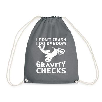 Motorcycle Motorcyclist Men Motorcycle - Drawstring Bag - grey - Front
