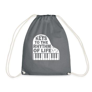 Piano Klavier Pianiste - Sac de sport léger - gris - Devant
