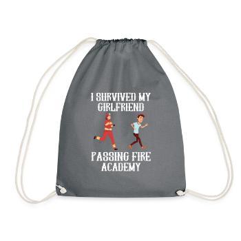 J’ai survécu à ma petite amie, l’Académie des pompiers - Sac de sport léger - gris - Devant