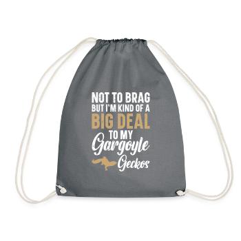 Je ne veux pas me vanter, mais je suis un peu un grand - Sac de sport léger - gris - Devant
