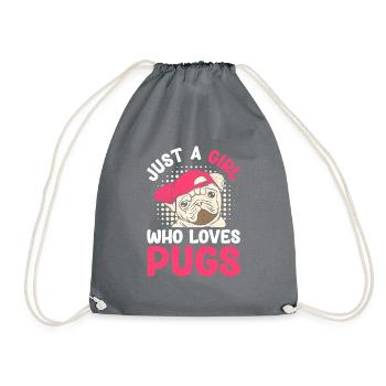 Carlin Chiens Amour Chien - Sac de sport léger - gris - Devant