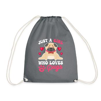 Carlin Chiens Amour Chien - Sac de sport léger - gris - Devant