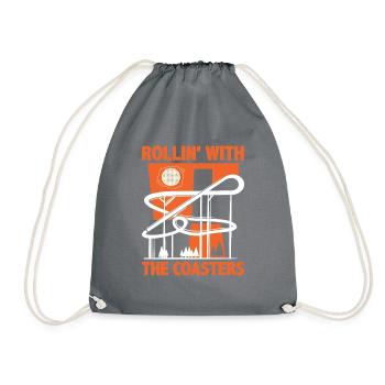 Roller Coaster Track Roller Coaster Lovers Völker - Drawstring Bag - grey - Front