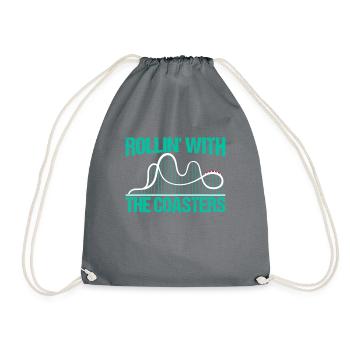 Roller Coaster Track Roller Coaster Lovers Völker - Drawstring Bag - grey - Front