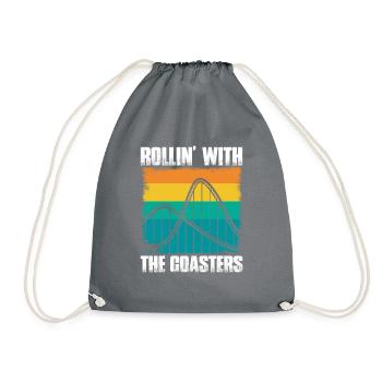 Roller Coaster Track Roller Coaster Lovers Völker - Drawstring Bag - grey - Front