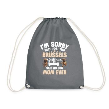 Je suis désolé d’avoir deux Griffon bruxellois - Sac de sport léger - gris - Devant