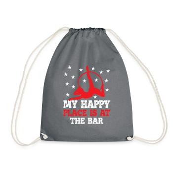 Trapèze de cirque pour costume de trapéziste - Sac de sport léger - gris - Devant
