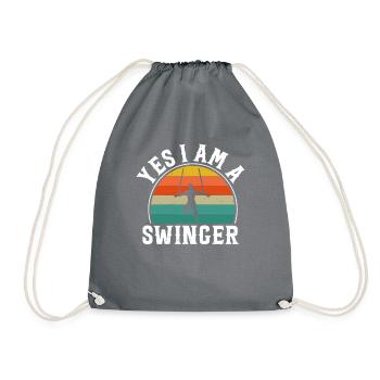 Trapèze de cirque pour costume de trapéziste - Sac de sport léger - gris - Devant