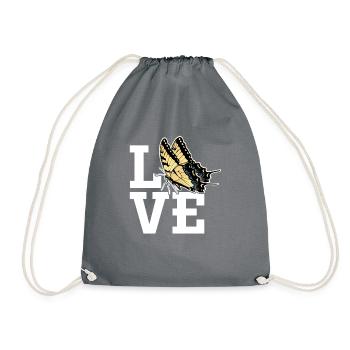 Tiger swallowtails are a girl's best - Drawstring Bag - grey - Front
