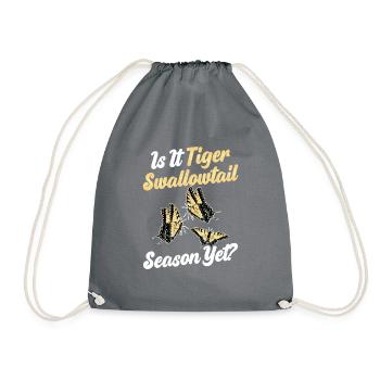 Ist Es Schon Tiger Swallows -Saison? - Turnbeutel - Grau - Vorne