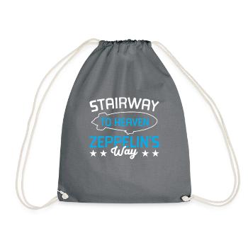Dirigeable Zeppelin vintage 70 ans - Sac de sport léger - gris - Devant