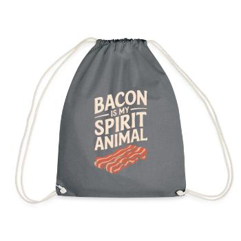 Speck Ist Mein Geisttier - Turnbeutel - Grau - Vorne