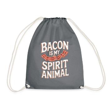 Speck Ist Mein Geisttier - Turnbeutel - Grau - Vorne