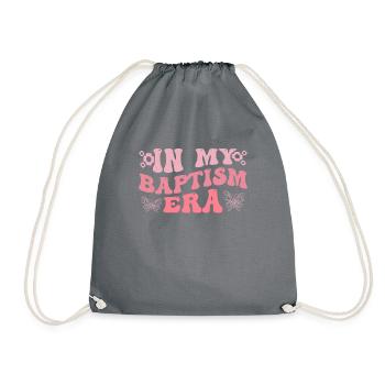 Temps pour mon baptême Première Communion - Sac de sport léger - gris - Devant
