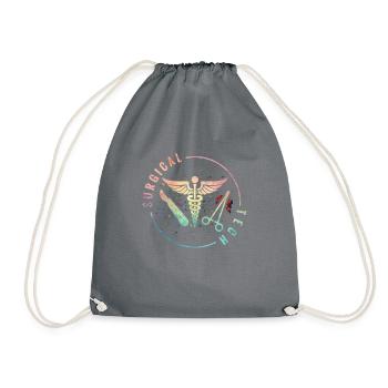 Surgical technology I bring a lot to the table - Drawstring Bag - grey - Front