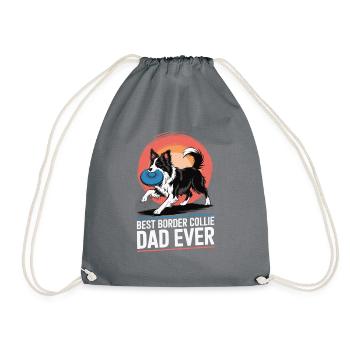 Border Collie Propriétaire de chien pour les amoureux des chiens - Sac de sport léger - gris - Devant
