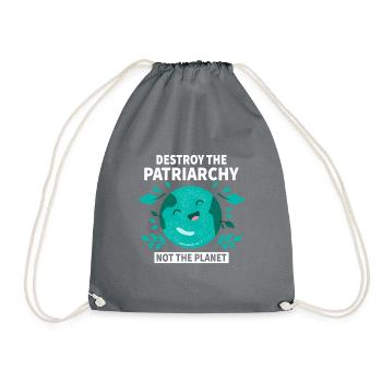 Le patriarcat ne détruit-il pas la planète - Sac de sport léger - gris - Devant