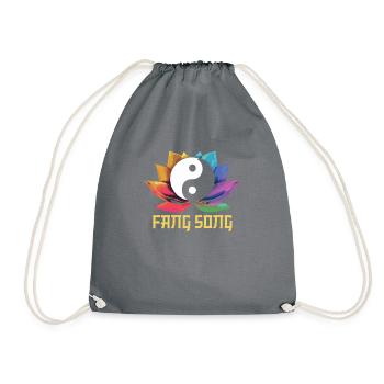 Catch Song Flower Losing Go And Deep - Drawstring Bag - grey - Front