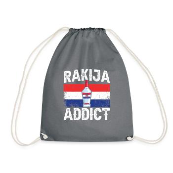 Rakija addict - Sac de sport léger - gris - Devant
