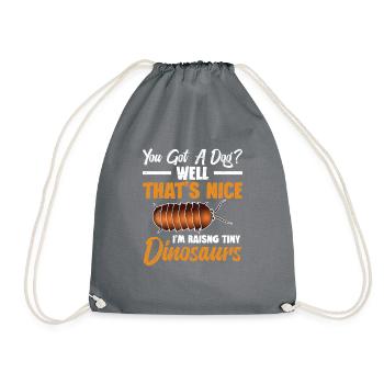 Avez-vous un chien ? Eh bien, c’est bien, je tire - Sac de sport léger - gris - Devant