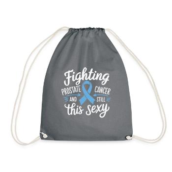 Fight against prostate cancer - Drawstring Bag - grey - Front